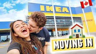 COUPLES IKEA SHOPPING THE DAY BEFORE WE MOVE IN🏠🛒 Last minute move in shopping [upl. by Zined]