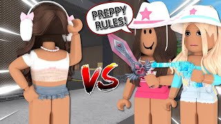 DESTROYING Preppy TEAMERS In MM2 Murder Mystery 2 [upl. by Bahner]