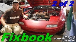 Intake Gasket Removal amp Install quotHow toquot Mazda Miata [upl. by Rochell784]