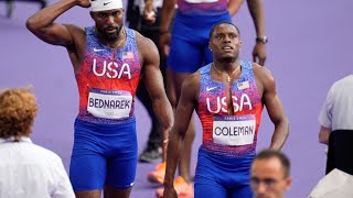 US Mens 4x100 Relay Disqualified Another Baton Blunder [upl. by Ahsila]