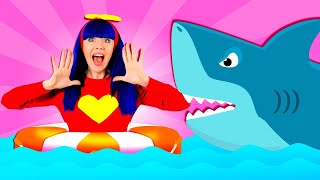 Sharks in the Water 🦈  Kids Songs And Nursery Rhymes  Dominoki [upl. by Ambert]