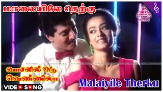 Vasalil Oru Vennila Movie Songs  Malaiyile Therku Video Song  Nizhalgal Ravi  Amala  Deva [upl. by Nahtal]