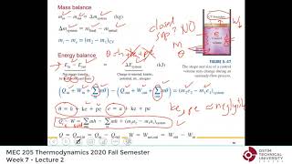 Thermodynamics by Yunus Cengel  Lecture 17 quotChap 5 Unsteadyflow CV energy analysisquot 2020 Fall [upl. by Accalia]