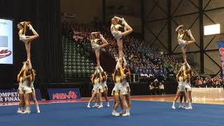 Rochester Adams’ Round 3 at the 2019 MHSAA competitive cheer state finals [upl. by Aneetak515]