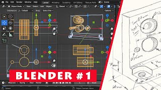 Blender Modeling Introduction How to create 3D objects [upl. by Sholeen508]