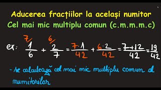 Aducerea fractiilor la numitor comun cmmmc cls 5 exercitiiInvata Matematica UsorMeditatii Online [upl. by Bale]