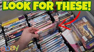 These Movies Are Worth 100s EACH Thrifting Goodwill  Buying and Selling on Ebay and Amazon FBA [upl. by Millisent]