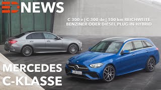 2021 MercedesBenz CKlasse C 300 e  C 300 de  PluginHybrid mit 100 km elektrische Reichweite [upl. by Clementius]