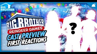 Big Brother Reindeer Games  Cast Preview First Reactions [upl. by Hayimas]