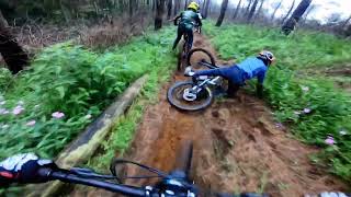 Going Fast And A Little Crash  Mountain Biking [upl. by Grannias]