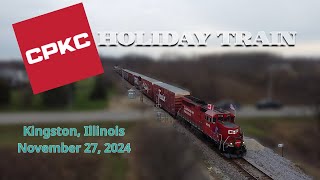 2024 CPKC Christmas Train  Kingston Illinois [upl. by Atokad249]