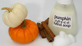 Homemade Pumpkin Spice Foaming Hand Soap [upl. by Atauqal989]