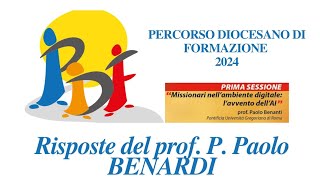 PDF 24 Risposte del prof P Paolo BENANTI 24112024 [upl. by Arteid]