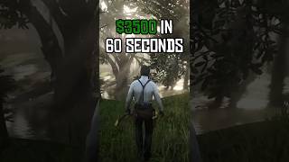 3500 in 60 seconds 4 Gold Bars Location rdr2 gaming funny shorts [upl. by Oenire]