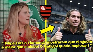 VEJA OS ELOGIOS DE LEILA PEREIRA PELA ATITUTE DE FILIPE LUIS NO FLAMENGO SOBRE POLEMICA COM GABIGOL [upl. by Sarena]