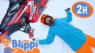 Snowmobile Super Fast  Blippi  Educational Videos for Kids  Moonbug Kids Express Yourself [upl. by Gievlos987]