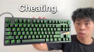 i tried Razers new CHEATING keyboard [upl. by Annaira]