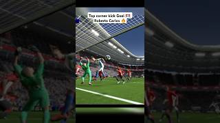 Top corner kick goal 🥅 Roberto Carlos 🔥🔥 fifa fifamobile football efootball gaming pesmobile [upl. by Engle]