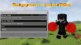 minecraft best💯 pvp seruer in mcpe 100 percent work join now [upl. by Mehelhteb]