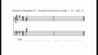 Harmonic Dictation 2 Easy [upl. by Bruner]