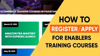 How to registerapply for Enablers Training Courses [upl. by Eanwahs723]