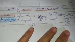 Writing word and chemical equation Part 2 [upl. by Ellicec]