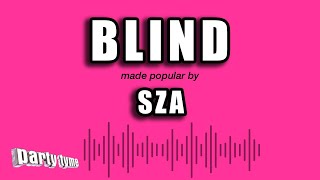 SZA  Blind Karaoke Version [upl. by Trow]