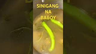 SINIGANG NA BABOY yummyfood sinigangnababoy pinoyfood [upl. by Hsinam646]