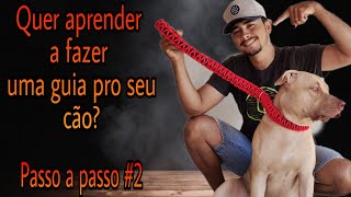 Como fazer uma guia PARACORD top para seu cão 2 [upl. by Magel]