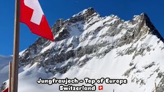 Jungfraujoch  Top of Europe The highlight of every Switzerland trip Unique and lifetime experience [upl. by Walford]