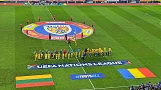 LITHUANIA ANTHEM  LIETUVOS HIMNAS  Romania  LITHUANIA  UEFA Nations League [upl. by Maxa]