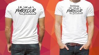 How To Create Tshirt quot Parkour Design quot With Adobe Photoshop CS6 [upl. by Llevron]