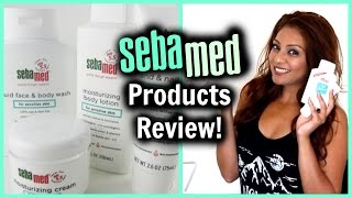 SebaMed Sensitive Skin Care Line REVIEW │ Lotion Shower Gel Hand  Foot Balm amp Moisturizing Cream [upl. by Chavaree]