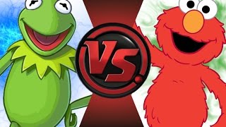 KERMIT vs ELMO Cartoon Fight Club Episode 45 [upl. by Pierrepont684]