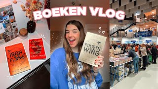 BOEKENVLOG ✨ FOURTH WING lezen 🐉 Boekenbeurs  boek SHOPLOG 🛍 ☆ Zenne Bakens [upl. by Buck377]