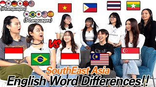 2 PolyGlots Are Shocked by English Word Differences Between 6 South East Asian Countries [upl. by Hashimoto724]