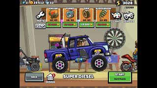 DEFEATING A BOSS WITH SUPER DIESEL  Hill Climb Racing 2 Walkthrough [upl. by Nofpets]