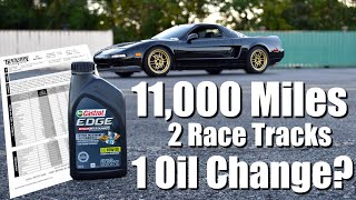 Castrol Edge High Mileage oil analysis 11000 miles on roads amp tracks [upl. by Hsima611]