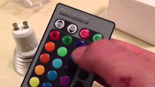 Remote Controlled Colour Changing LED Spot Review [upl. by Salba]