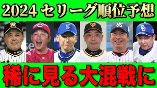 【プロ野球2024】セリーグの順位予想！台風の目は間違いなく◯◯ですSP！！【ペナント】【混セ】 [upl. by Nyleek]