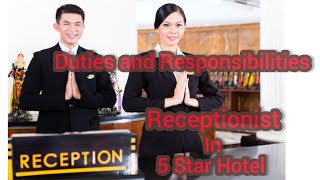 Front Office Duties and Responsibilities in a Hotel [upl. by Joerg]