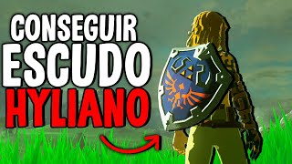 Donde está y como conseguir el Escudo Hyliano en Zelda Tears of the Kingdom Totk [upl. by Nielson]