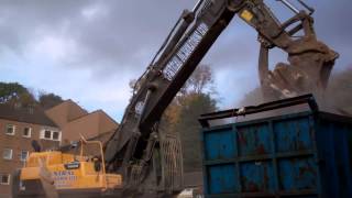 Demolishing Flats Bridgend Perth Perthshire Scotland [upl. by Lannie]