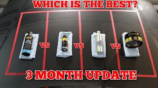 Whats The Best 3 Month Update Gyeon Can Coat v Meguiars Hybrid Coating v Carpro Lite v Fusso Coat [upl. by Vijar]