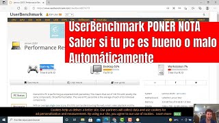 UserBenchmark como usar saber si tu pc es bueno o malo poner nota tutorial español 720p 30fps H264 1 [upl. by Aneehta]