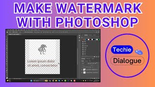 How To Make Watermark With Photoshop [upl. by Gibrian]