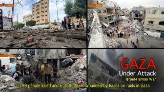 Swathes of Gaza Strip reduced to rubble by Israeli airstrikes  Gaza Under Attack Exclusive  HD [upl. by Gibert]