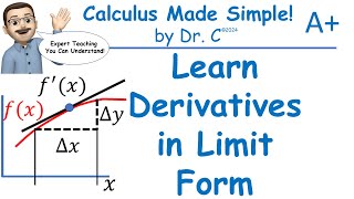 Dr Cs Calc101 Learn Derivatives calculus maths Limits viral math videos derivatives [upl. by Adali]