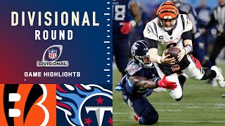 Bengals vs Titans Divisional Round Highlights  NFL 2021 [upl. by Eads]