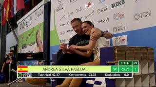 AWC22  Andrea Silva Pascual  Free Short Program Senior 21052022 [upl. by Dopp]